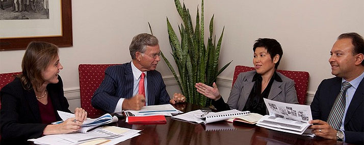 The deal team at Lion Cao Asset Management